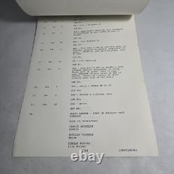 1971 WHAT'S THE MATTER WITH HELEN Original Movie Script Continuity D. Reynolds