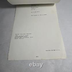 1971 WHAT'S THE MATTER WITH HELEN Original Movie Script Continuity D. Reynolds