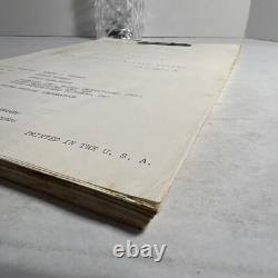 1971 WHAT'S THE MATTER WITH HELEN Original Movie Script Continuity D. Reynolds