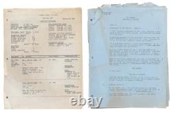 1974 Doc Savage Movie Shooting Schedule & Partial Script Vintage Authentic Rare