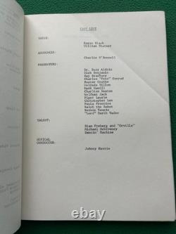1978 SATURN SCIENCE FICTION FILM AWARDS TV Script Shatner ROCKET MAN STAR WARS