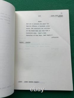 1978 SATURN SCIENCE FICTION FILM AWARDS TV Script Shatner ROCKET MAN STAR WARS