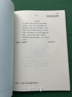 1978 SATURN SCIENCE FICTION FILM AWARDS TV Script Shatner ROCKET MAN STAR WARS