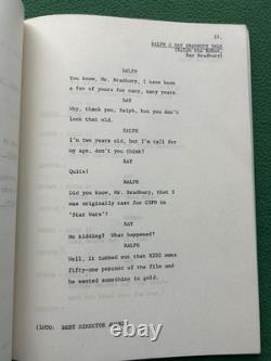 1978 SATURN SCIENCE FICTION FILM AWARDS TV Script Shatner ROCKET MAN STAR WARS
