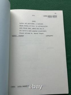 1978 SATURN SCIENCE FICTION FILM AWARDS TV Script Shatner ROCKET MAN STAR WARS