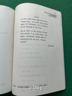 1978 SATURN SCIENCE FICTION FILM AWARDS TV Script Shatner ROCKET MAN STAR WARS