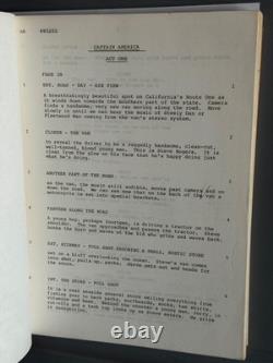 1979 Captain America Tv Movie Script By Don Ingalls, Allan Balter, Rod Holcomb