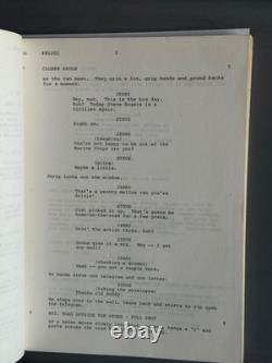 1979 Captain America Tv Movie Script By Don Ingalls, Allan Balter, Rod Holcomb