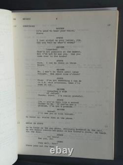1979 Captain America Tv Movie Script By Don Ingalls, Allan Balter, Rod Holcomb