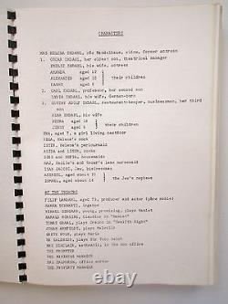 1979 FANNY and ALEXANDER Draft SCREENPLAY by INGMAR BERGMAN a 5 Hour TV FILM