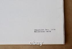 1979 IO Outland Original Movie Script Early Draft Peter Hyams Sean Connery