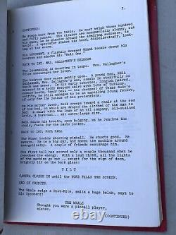 1979 Tilt Original Movie Script Final Draft Brooke Shields Pinball Wizard Durand