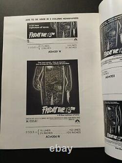 1980 Original Friday The 13th Movie Press Book Kevin Bacon RARE 8.5 x 11