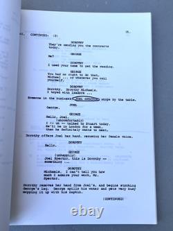 1982 Tootsie by Larry Gelbart Original Movie Script Screenplay Mirage
