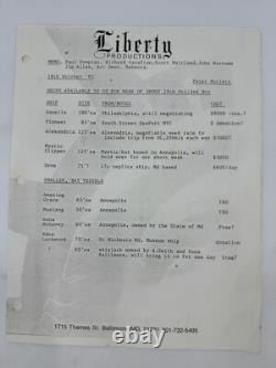 1986 Liberty NBC TV Special Film Production Bible & Screenplay Pete Hamill RARE
