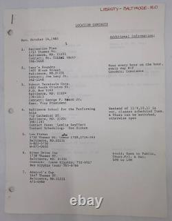 1986 Liberty NBC TV Special Film Production Bible & Screenplay Pete Hamill RARE