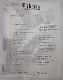 1986 Liberty NBC TV Special Film Production Bible & Screenplay Pete Hamill RARE