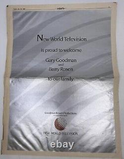 1986 Liberty NBC TV Special Film Production Bible & Screenplay Pete Hamill RARE