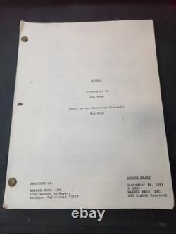 1987 Batman Movie Second Draft Script