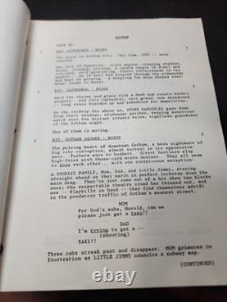 1987 Batman Movie Second Draft Script
