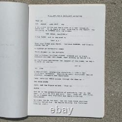1987 Bill & Ted's Excellent Adventure Movie Final Shooting Script & Continuity