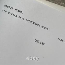 1987 Bill & Ted's Excellent Adventure Movie Final Shooting Script & Continuity