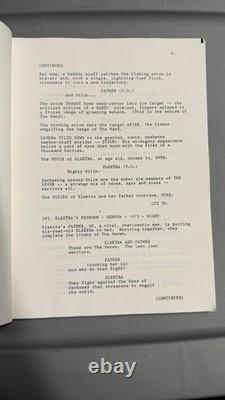 1987 ELEKTRA ASSASSIN 1st DRAFT MOVIE SCRIPT UNPRODUCED MARVEL FRANK MILLER