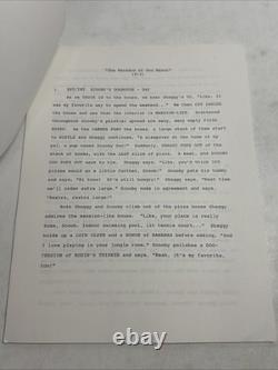 1991 A Pup Named Scooby Doo Weredoo Doo Manor Movie Script Signed Schwartz