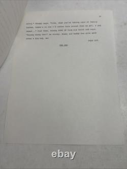 1991 A Pup Named Scooby Doo Weredoo Doo Manor Movie Script Signed Schwartz