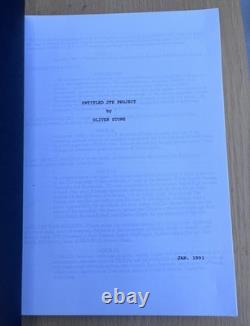 1991 JFK Oliver Stone Movie Original Script John F. Kennedy Assassination