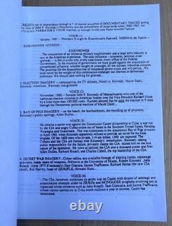 1991 JFK Oliver Stone Movie Original Script John F. Kennedy Assassination