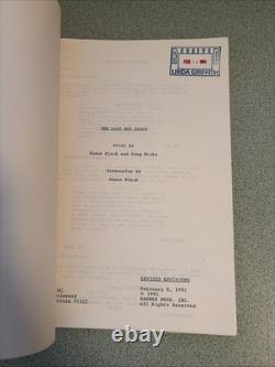 1991 THE LAST BOY SCOUT Shane Black Script Screenplay Movie Film Bruce Willis