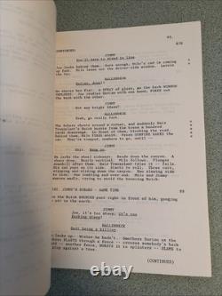 1991 THE LAST BOY SCOUT Shane Black Script Screenplay Movie Film Bruce Willis