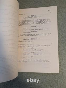 1991 THE LAST BOY SCOUT Shane Black Script Screenplay Movie Film Bruce Willis