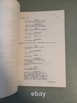 1991 THE LAST BOY SCOUT Shane Black Script Screenplay Movie Film Bruce Willis