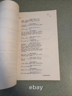 1991 THE LAST BOY SCOUT Shane Black Script Screenplay Movie Film Bruce Willis