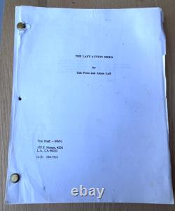 1991 The Last Action Hero Movie Script Zak Penn Adam Leff Arnold Schwarzenegger