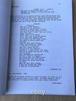 1992 Natural Born Killers Quentin Tarantino Original Movie Script Oliver Stone