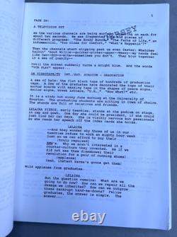 1992 Reality Bites Helen Childress Original Movie Script & Columbia Notes Jersey