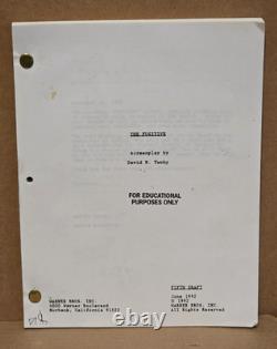 1992 THE FUGITIVE Script Screenplay Twohy Fifth Draft Harrison Ford Movie Film