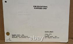 1992 THE FUGITIVE Script Screenplay Twohy Fifth Draft Harrison Ford Movie Film