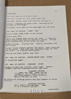 1992 THE FUGITIVE Script Screenplay Twohy Fifth Draft Harrison Ford Movie Film
