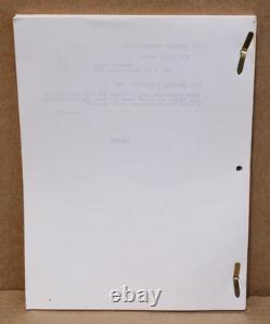 1992 THE FUGITIVE Script Screenplay Twohy Fifth Draft Harrison Ford Movie Film