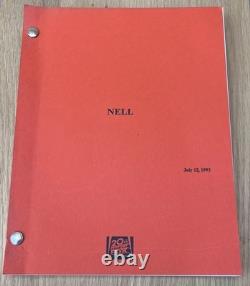 1993 Nell William Nicholson Original 1994 Movie Script Screenplay Jodie Foster