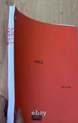 1993 Nell William Nicholson Original 1994 Movie Script Screenplay Jodie Foster