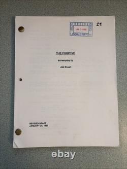 1993 THE FUGITIVE Script Screenplay Revised Draft Harrison Ford Movie Film