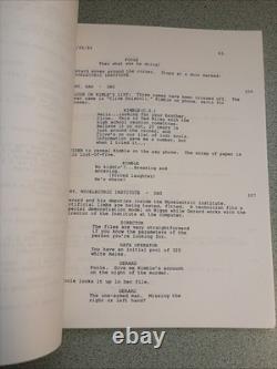 1993 THE FUGITIVE Script Screenplay Revised Draft Harrison Ford Movie Film
