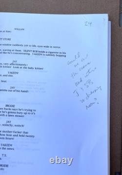 1994 Mallrats Original Movie Draft Script with Handwritten Notes & MCA Letter