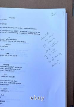 1994 Mallrats Original Movie Draft Script with Handwritten Notes & MCA Letter