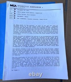 1994 Mallrats Original Movie Draft Script with Handwritten Notes & MCA Letter